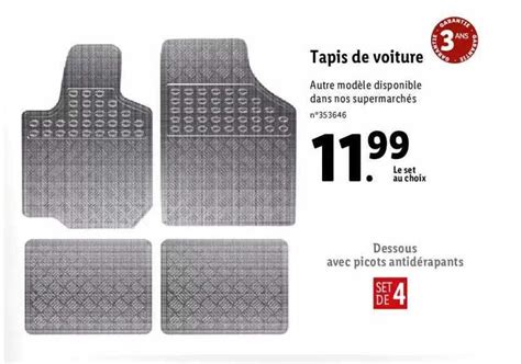 Promo Tapis De Voiture Chez Lidl ICatalogue Fr