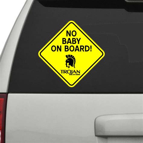 No Baby On Board Decal Az Vinyl Works