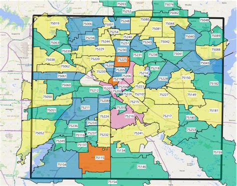 Dallas Texas Zip Code Map United States Map | Porn Sex Picture