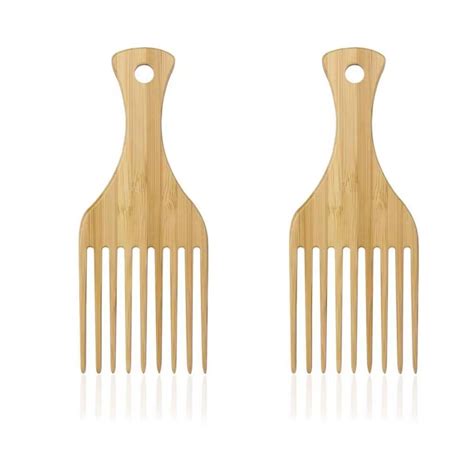 Paquete De 2 Cepillos De Pelo De Madera Desenredantes Para Cabello