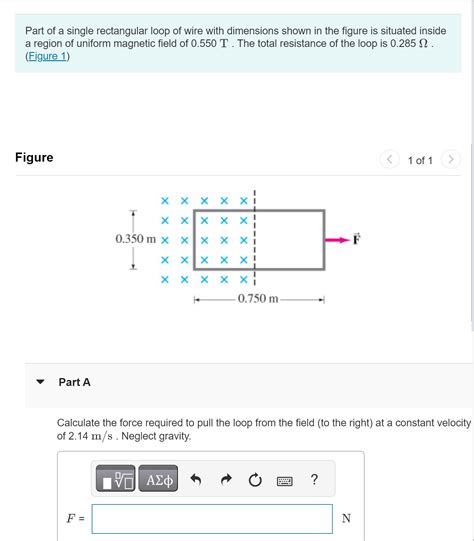 Solved Part Of A Single Rectangular Loop Of Wire With Chegg