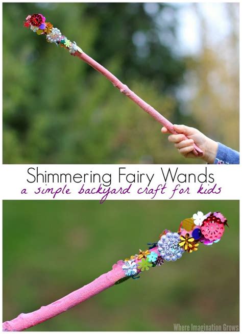 Nature Fairy Wand Craft Fairy Crafts Craft Stick Crafts Craft