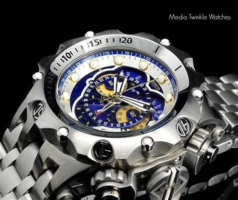 Invicta Reserve Venom Hybrid F Blue Dial Silver Bezel Silver