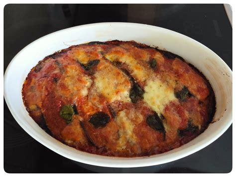 Parmigiana Di Melanzane Berbackene Auberginen Mangiaolio