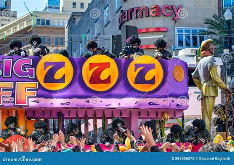 New Orleans La February 9 2016 Mr Big Zulu Float Along Mardi Gras