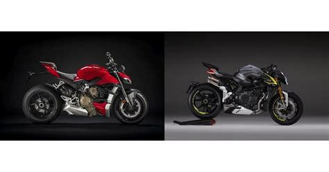 Motorrad Vergleich Ducati Streetfighter V4 2021 Vs MV Agusta Brutale