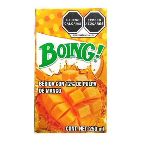 Bebida Boing Con 12 Pulpa De Mango 250 Ml Walmart