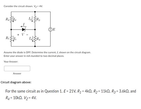 Solved Consider The Circuit Shown Vz V Assume The Diode Chegg