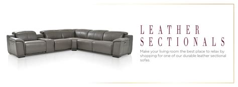 Leather Furniture Leather Sectional Sofas El Dorado Furniture