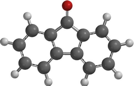 The molecular structure of 9-fluorenone. | Download Scientific Diagram