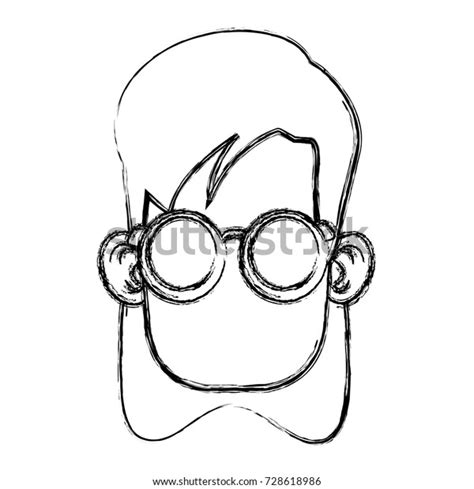 Cute Girl Glasses Cartoon Stock Vector Royalty Free 728618986