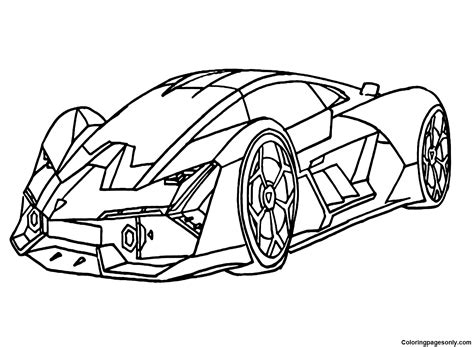 Lamborghini Terzo Millennio Coloring Page - Free Printable Coloring Pages