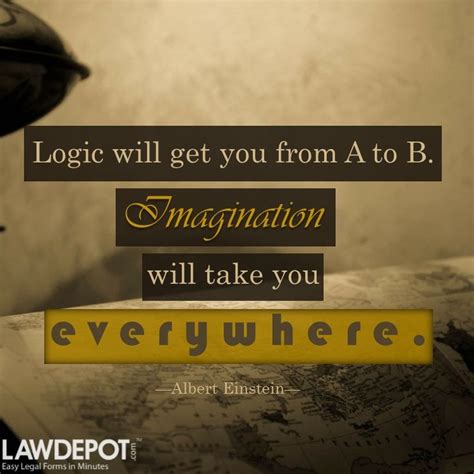 Logic Will Get You From A To B Imagination Will Take You Everywhere