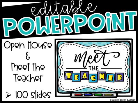 Meet the Teacher & Open House PowerPoint Presentation (Editable)