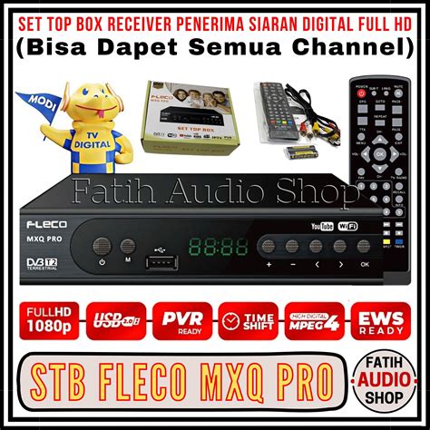 Set Top Box Tv Digital Komplit Fleco Mxq Pro Body Besi Set Top Box