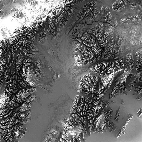 Alaska Elevation Map - Muir Way