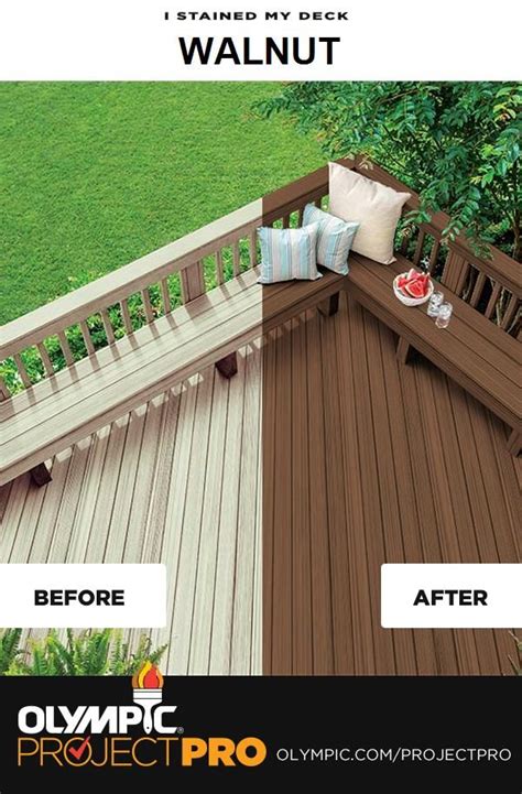 I Chose Walnut For My Deck Using The Olympic® Project Pro Eliminate The Guesswork And Get