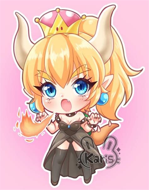 Bowsette Chibi By Karis Coba On Deviantart Figuras Funko Personajes