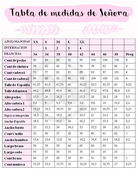 Tablas De Tallas Y Medidas Atelier Yuwa Ciao Jp