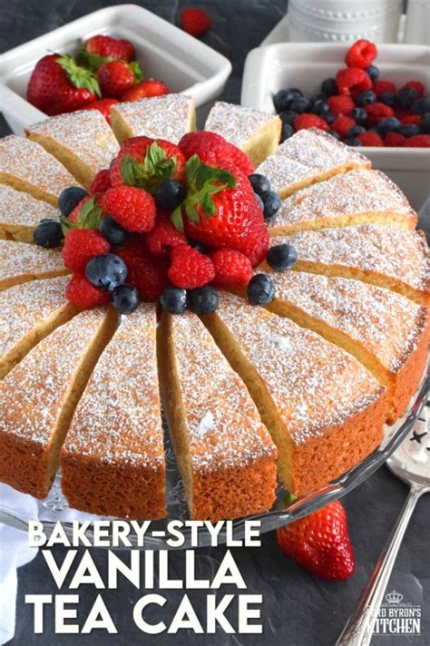 Bakery Style Vanilla Tea Cake Lord Byrons Kitchen