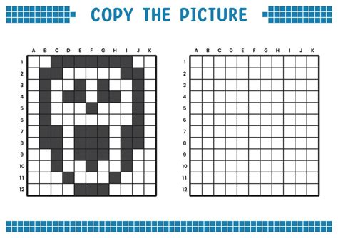 Copia La Imagen Completa La Imagen De La Cuadrícula Hojas De Trabajo Educativas Dibujando Con