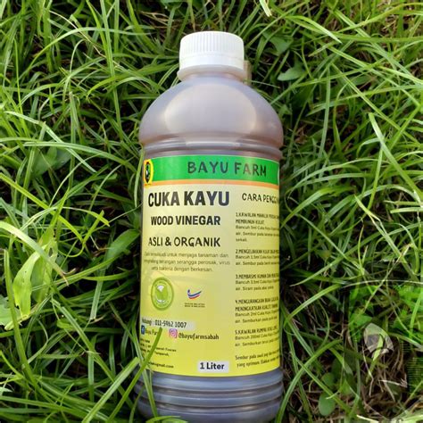 Cuka Kayu Organik Liter Shopee Malaysia