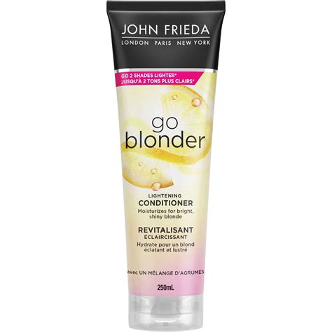 John Frieda Go Blonder Lightening Conditioner For Sunkissed Blonde Hair Ammonia Peroxide