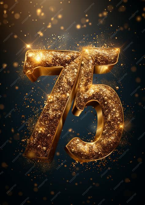 Premium AI Image | 75th Anniversary