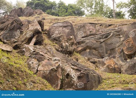 Unakoti India January Famous Rock Sculpture Of Unakoti