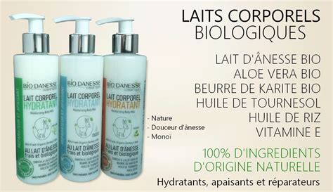 Cosm Tiques Bio Et Naturels Au Lait D Nesse Pour Peau S Che