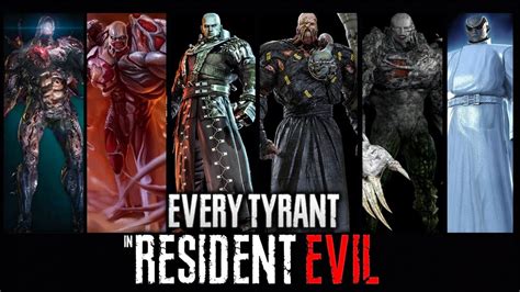 ALL TYPES EVOLUTION OF TYRANTS In RESIDENT EVIL Complete Series 1996