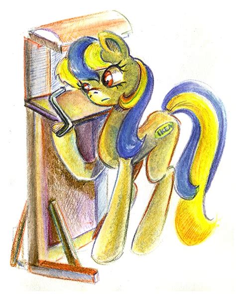 254342 Safe Artist Maytee Oc Oc Only Oc Pia Ikea Pony Solo