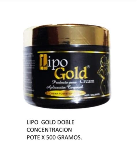 Crema Reductora Lipo Gold Pote X 500 Grs Doble Concentrada Productos