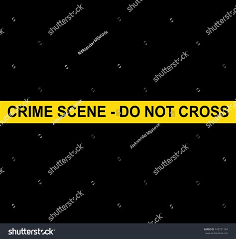 Crime Scene Do Not Cross Stock Photo 145731194 | Shutterstock