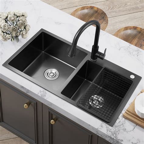 Stainless Steel Kitchen Sink 31 5 17 72 Double Bowl Vegetable Washing