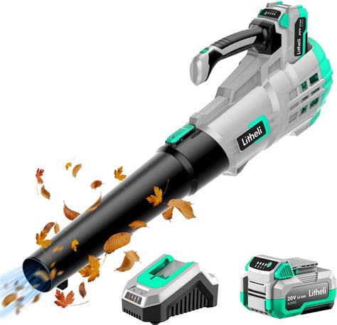 Litheli V Cordless Leaf Blower Battery Powered For Cleaning Leaves