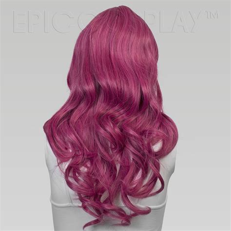 Hestia 22 Inch Raspberry Pink Mix Wavy Cosplay Wig