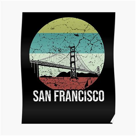 San Francisco Golden Gate Bridge Poster By Mila Redbubble