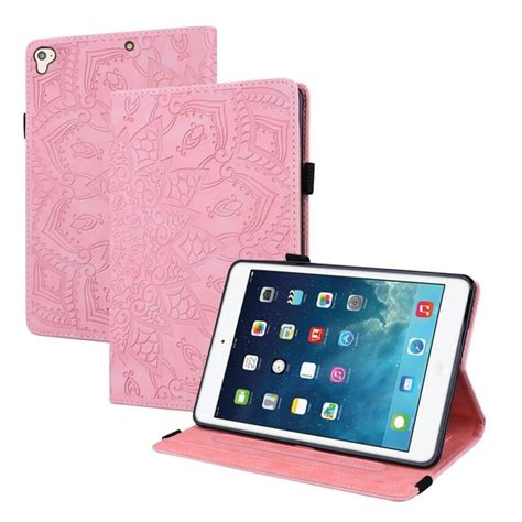 Ipad 7th Gen Case Ipad 102 2019 Case Allytech Pu Leather Folio Slim Mandala Embossed Pencil