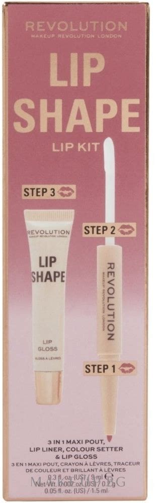 Комплект за устни Makeup Revolution Lip Shape Rose Pink Makeup bg