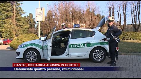 Etg Cantù discarica abusiva in cortile denunciate quattro persone