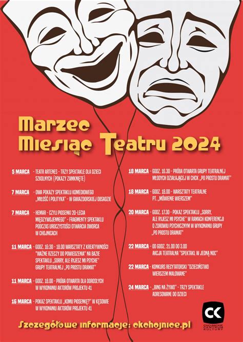 Marzec miesiącem teatru 2024 Chojnickie Centrum Kultury