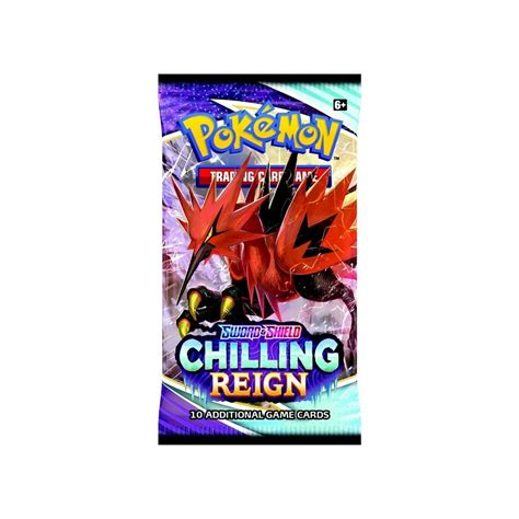 Pokemon Sword And Shield Chilling Reign 10 Card Booster Pack