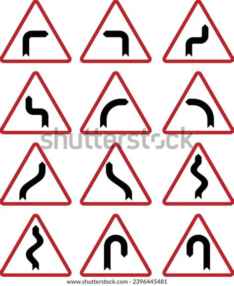 Horizontal Alignment Signs Road Signs Philippines Stock Vector Royalty