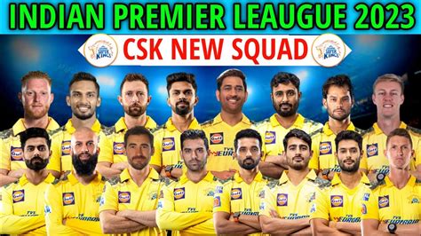 IPL 2023 Chennai Super Kings Full Players List CSK Squad IPL 2023