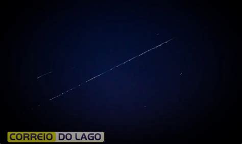 Moradora De Santa Helena Registra Linha Pontilhada De Luzes De Satélites No Céu Correio Do Lago