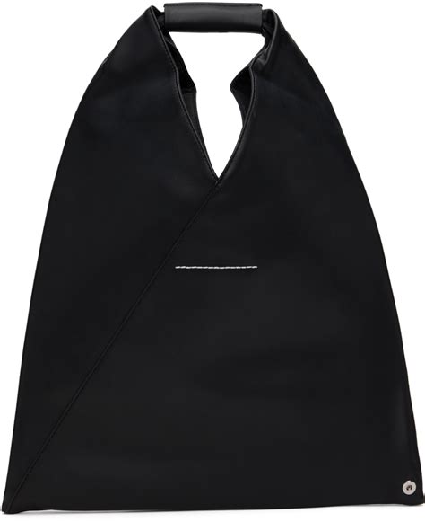 Mm Maison Margiela Black Small Triangle Tote Mm Maison Margiela