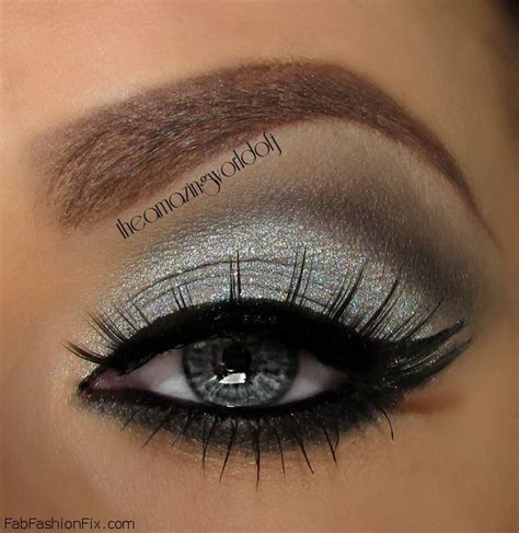 Smokey Eye Makeup Black And Silver Makeup Vidalondon