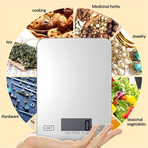 Balanza Pesa Digital Cocina Vidrio Slim 5 Kilo Casa Ocho