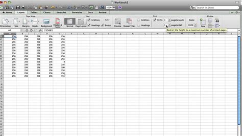 How To Print Large Excel Spreadsheets On One Page Youtube